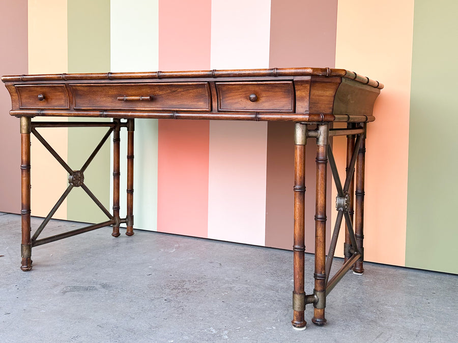 Handsome Faux Bamboo Desk