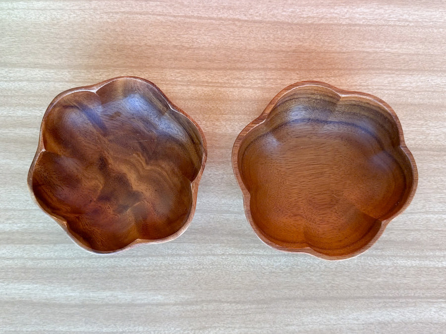 Monkeypod Flower Salad Bowl Set