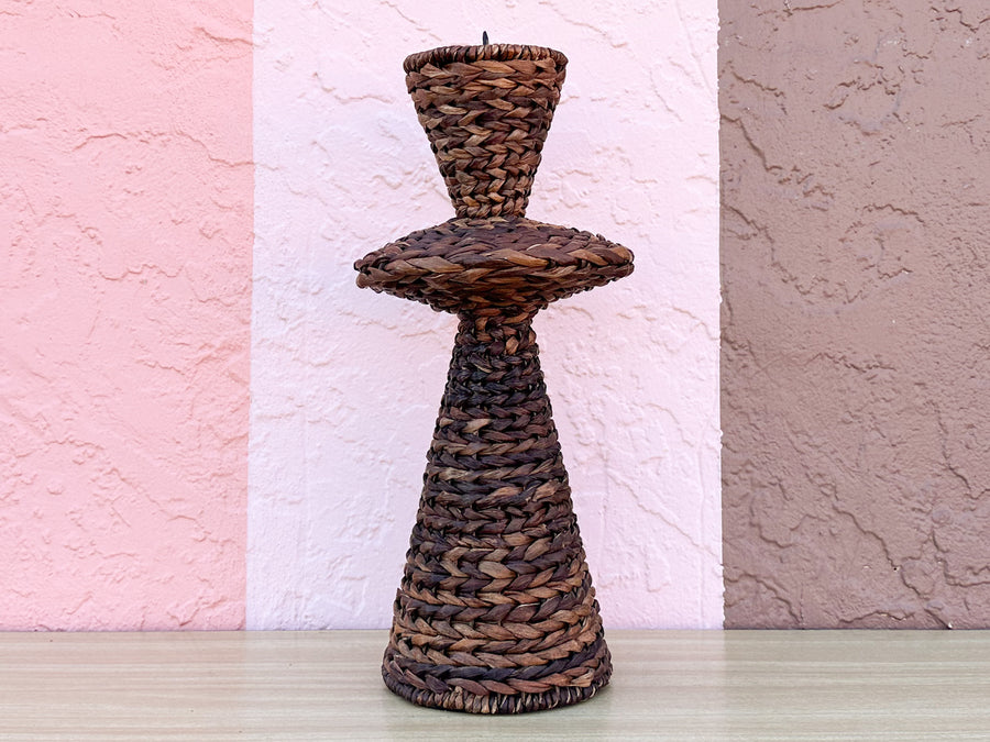 Trio of Seagrass Candlesticks