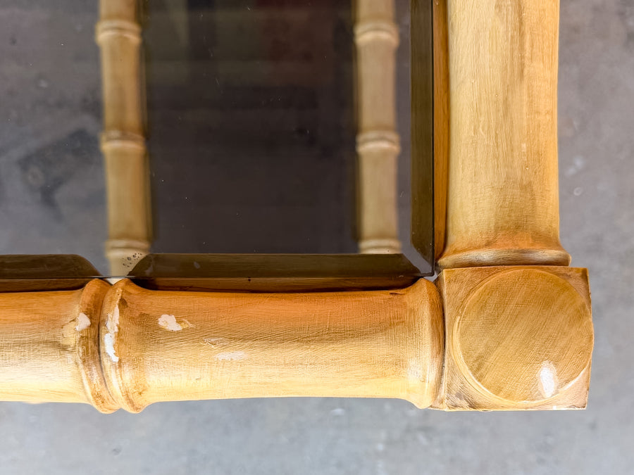 Faux Bamboo Console
