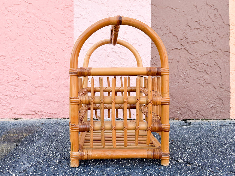 Rattan Magazine Rack