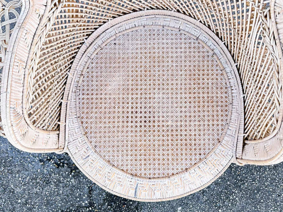 Coastal Chic Rattan Peacock Chair