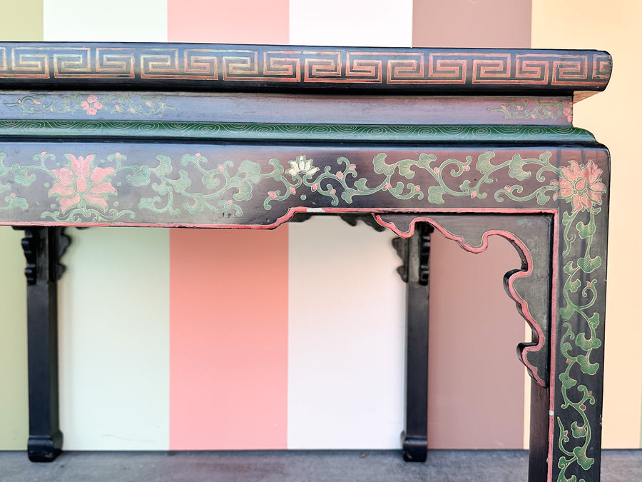 Ming Style Hand Painted Mahjong Table