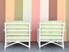 Pair of Ficks Reed Rattan Lounge Chairs