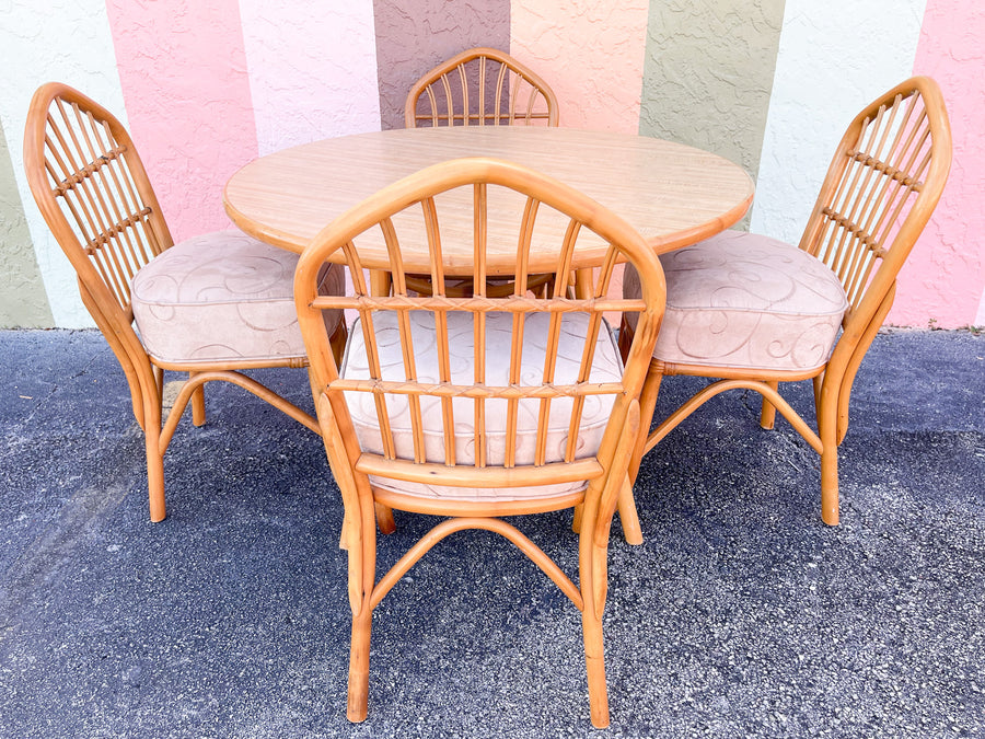 Old Florida Rattan Dining Set