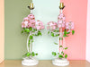Pair of Lilac Tole Lamps