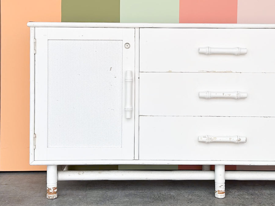 Old Florida Rattan Server
