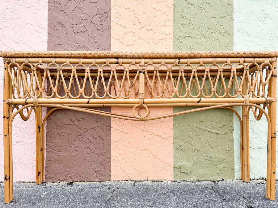Coastal Rattan Console