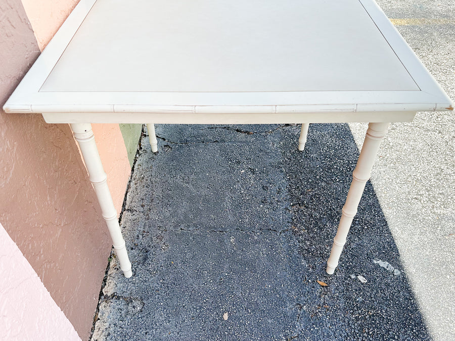 Faux Bamboo Folding Game Table
