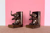 Pair of Petite Brass Elephant Bookends
