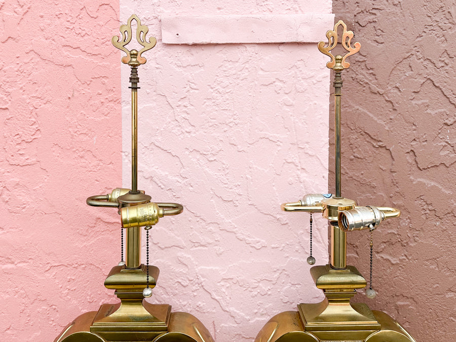 Pair of Regency Chic Urn Lamps
