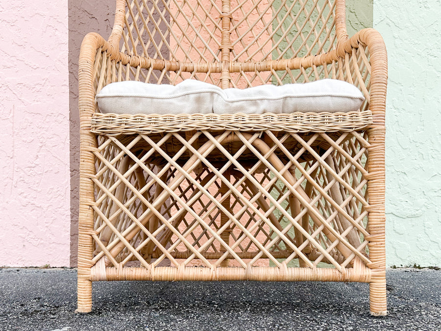 Island Style Hooded Rattan Chair