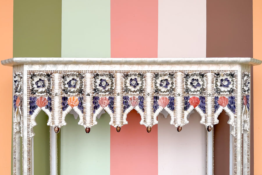 Custom Shell Chic Console