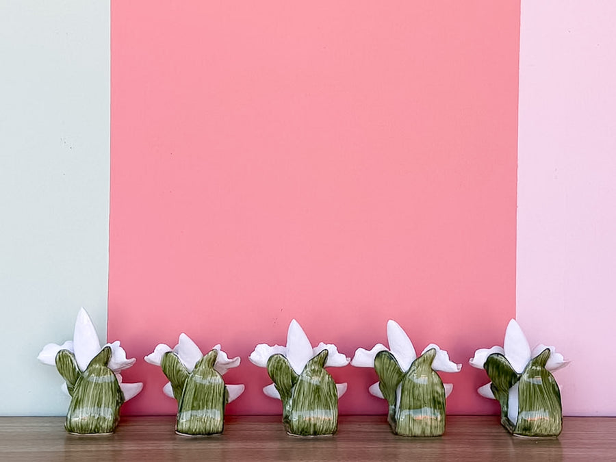 Set of Ten Orchid Napkin Rings