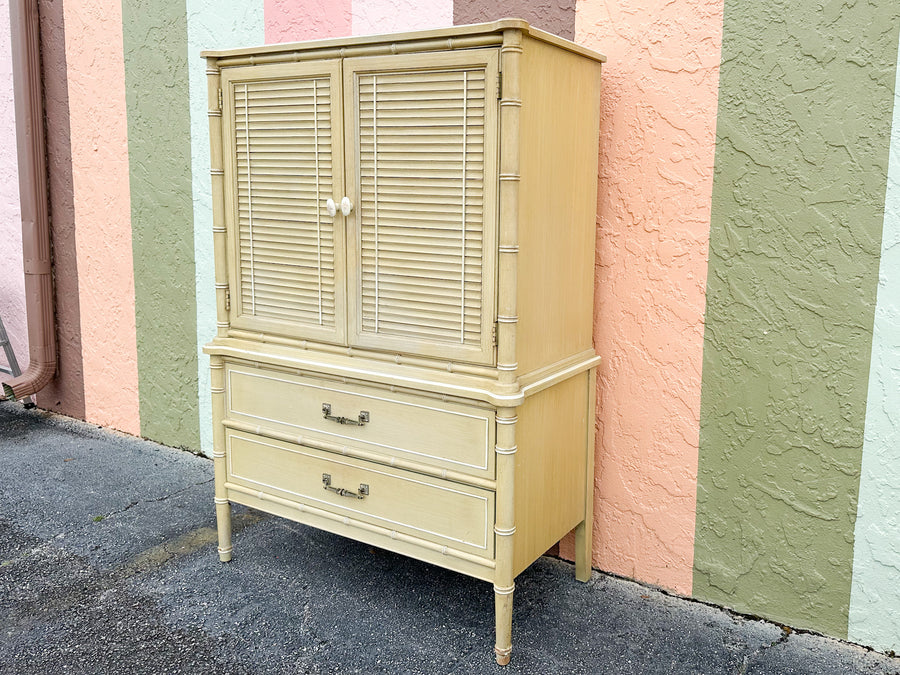 Henry Link Faux Bamboo Armoire