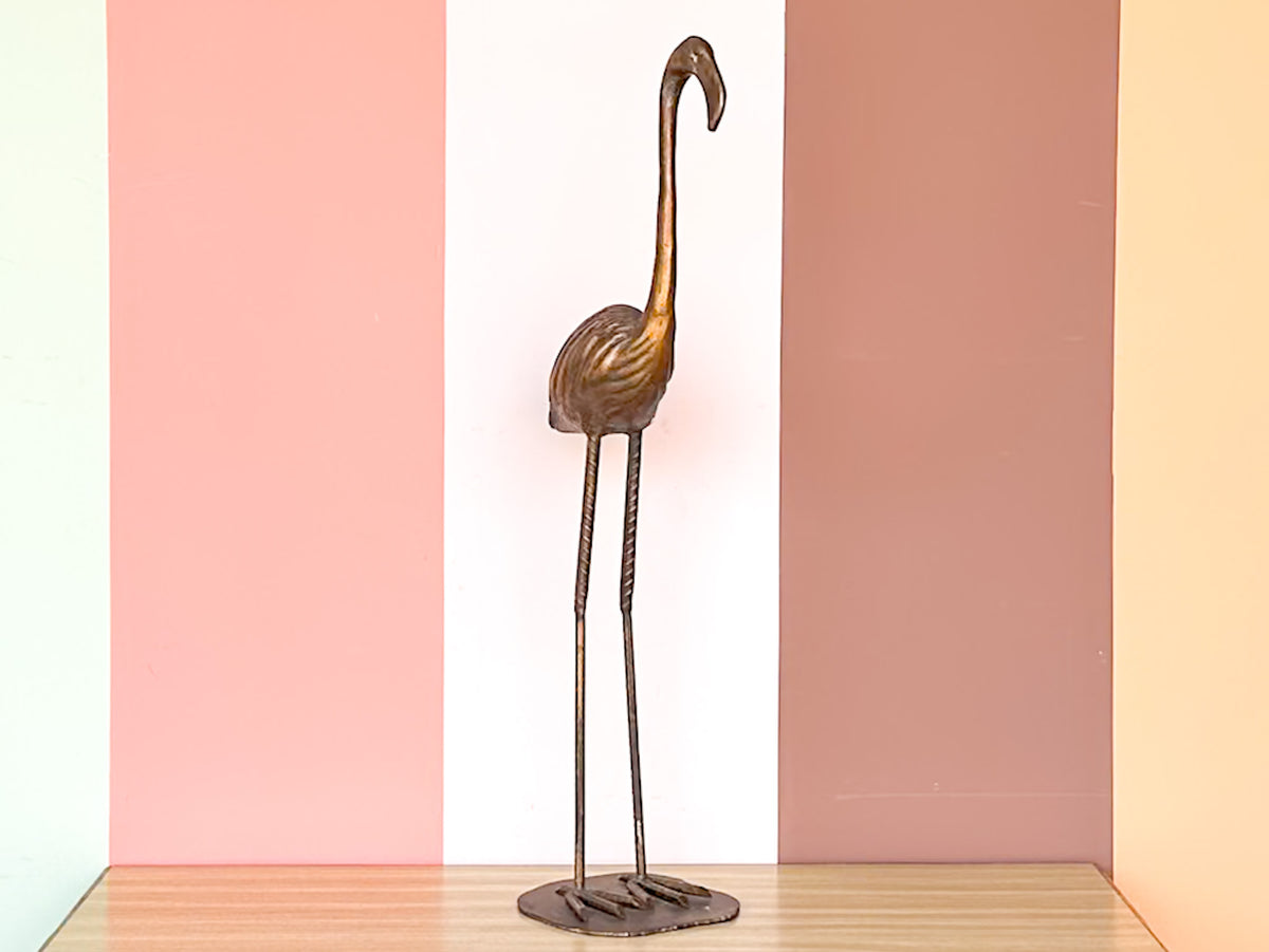 Fab Wrought Iron Flamingo