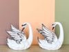 Pair of Italian Ceramic Swans