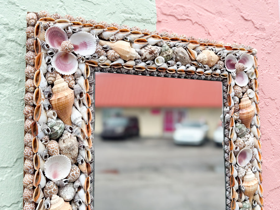 Old Florida Shell Mirror