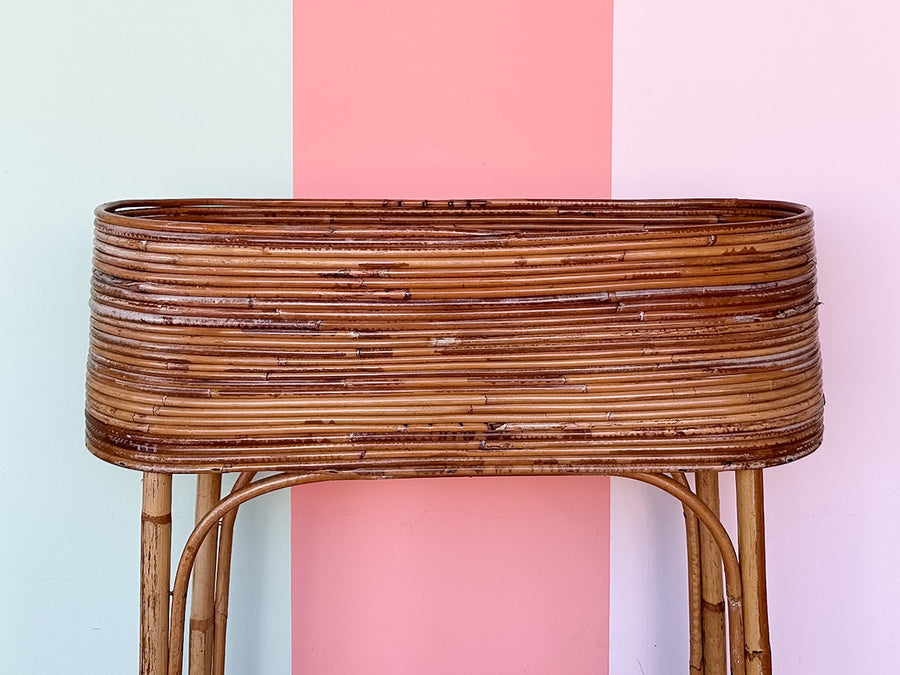 Pencil Reed Rattan Planter