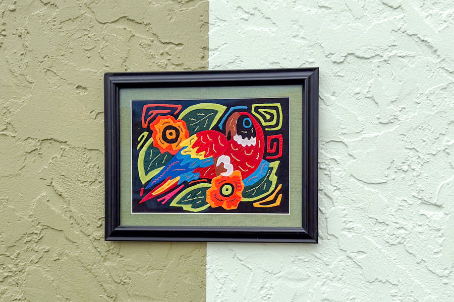Mola Parrot Art