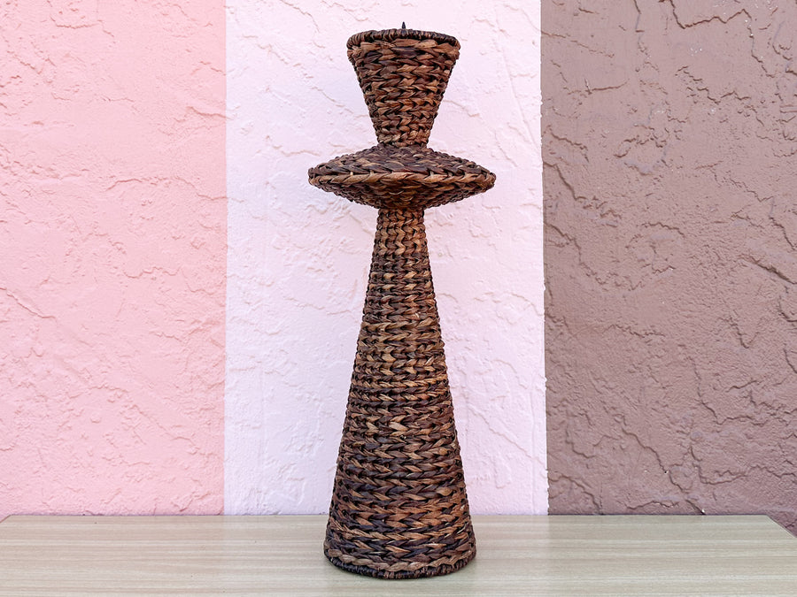 Trio of Seagrass Candlesticks