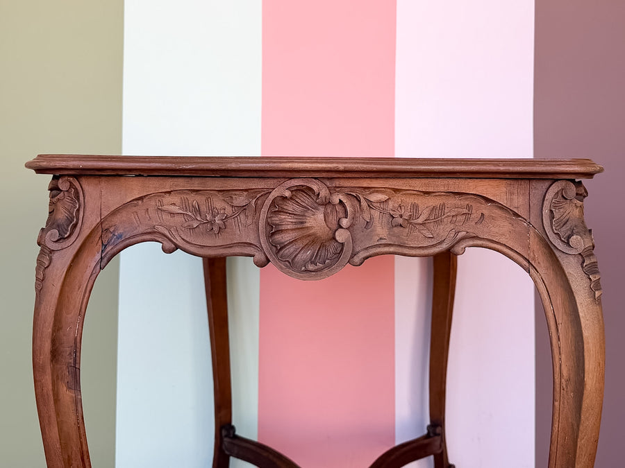Wood Shell Motif Console