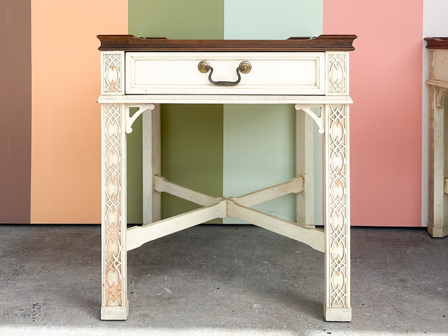 Pair of Fretwork Side Tables
