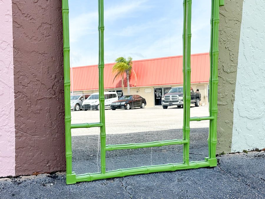 Gorg Green Greek Key Mirror