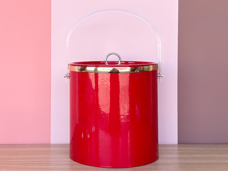 Holiday Ice Bucket and Glassware Set