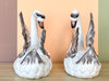 Pair of Italian Ceramic Swans
