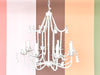 Faux Bamboo Pagoda Chandelier