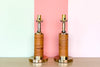 Pair of Petite Pencil Reed Lamps