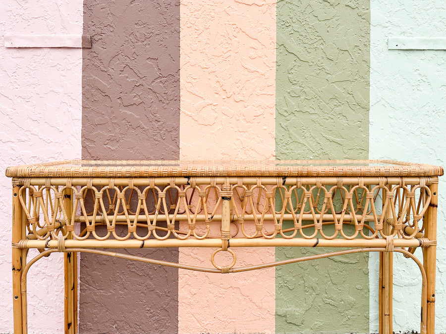 Coastal Rattan Console