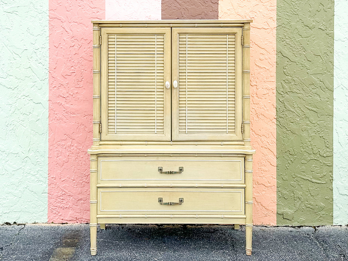 Henry Link Faux Bamboo Armoire
