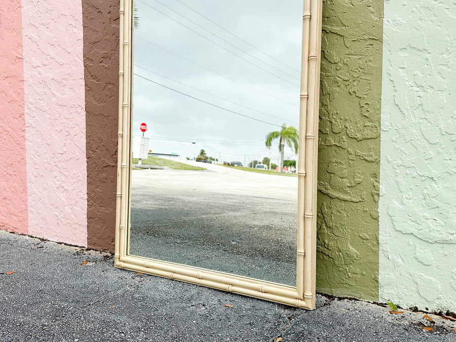 Simple and Chic Faux Bamboo Mirror