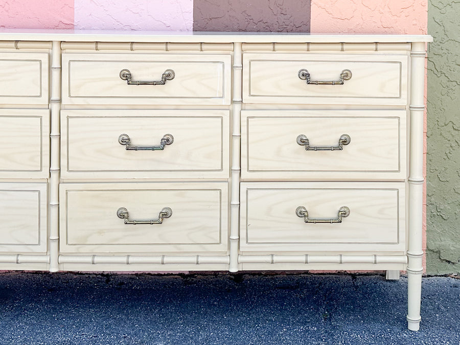 Palm Beach Style Faux Bamboo Dresser