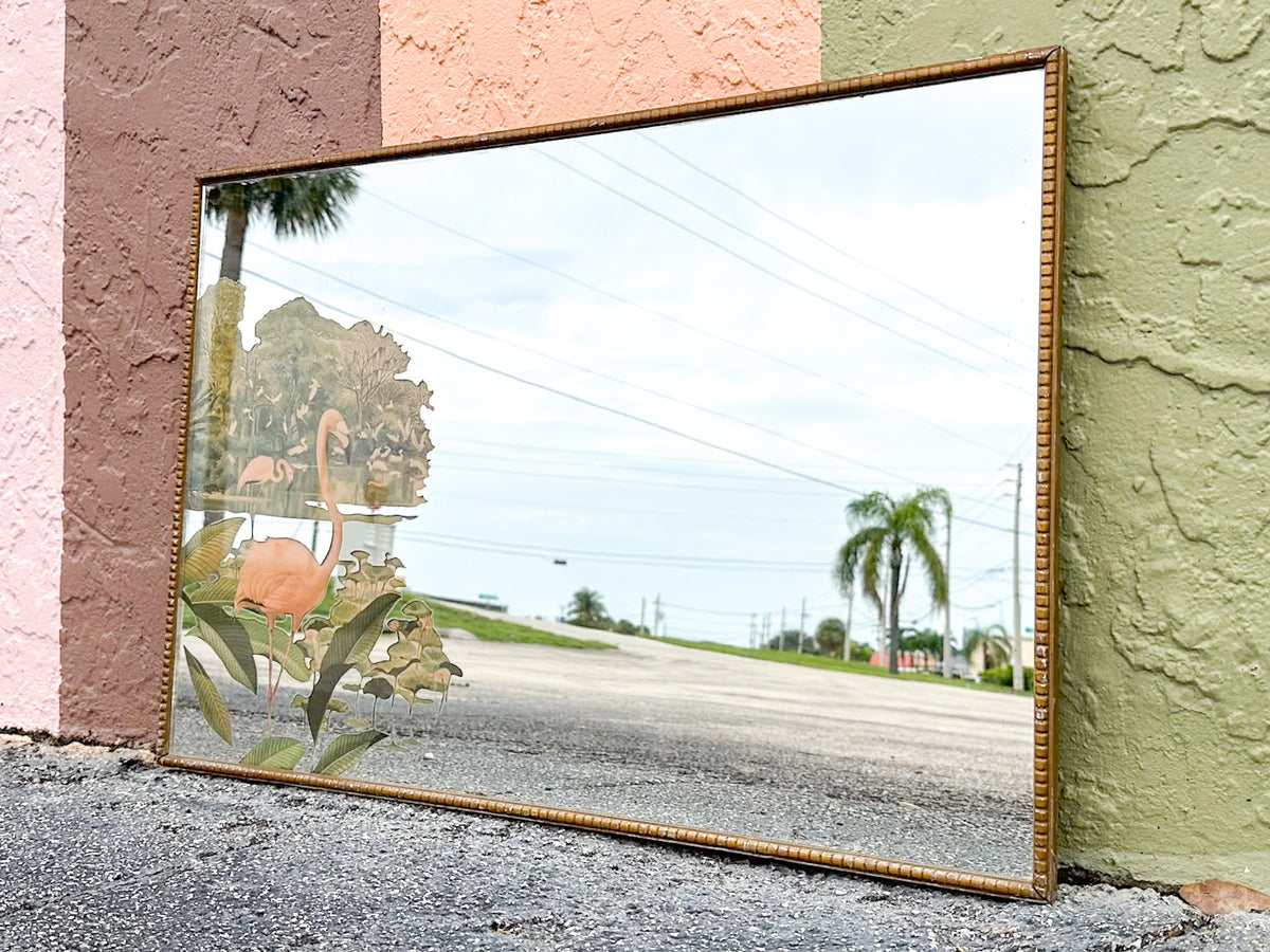 1950's Flamingo Turner Mirror