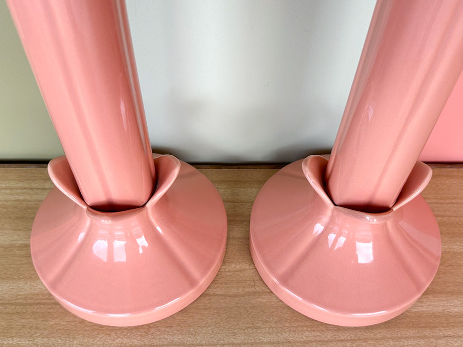 Pair of Roche Style Tulip Lamps