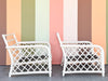 Pair of Ficks Reed Rattan Lounge Chairs