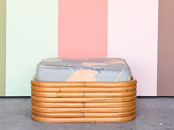 Frankl Style Rattan Ottoman