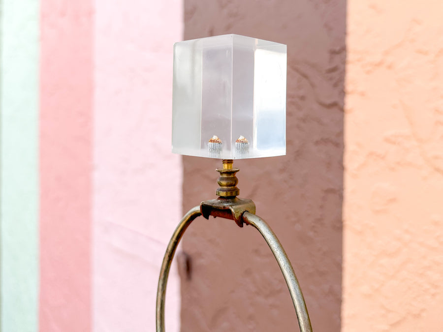 Karl Springer Style Lucite Table Lamp