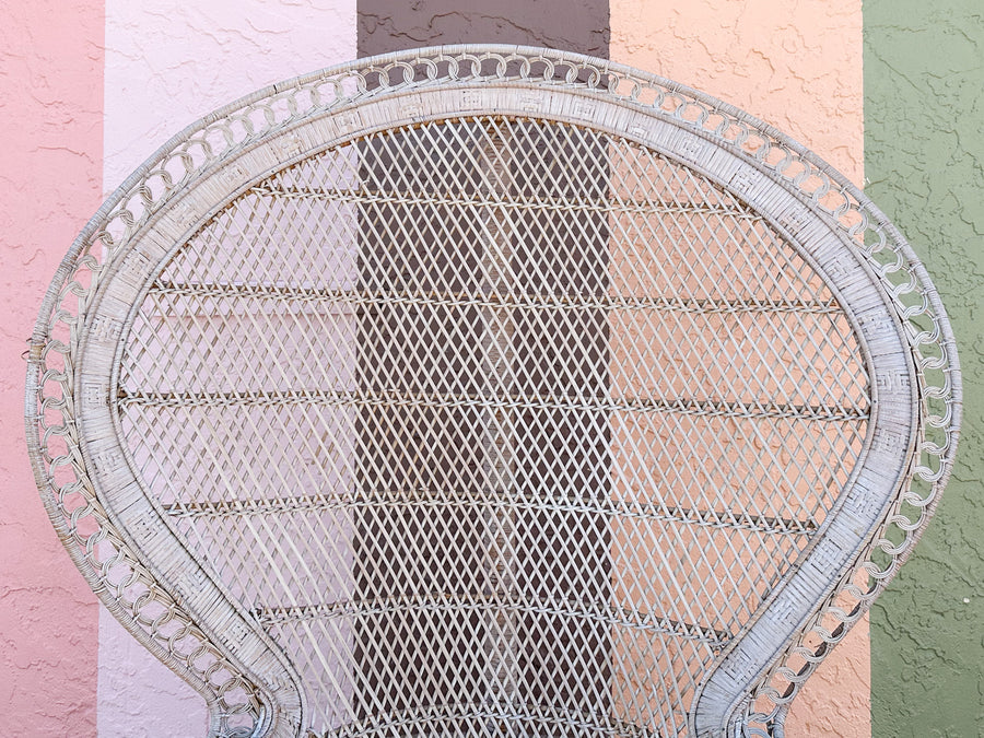 Coastal Chic Rattan Peacock Chair