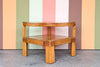 Frankl Style Rattan Two Tier Side Table