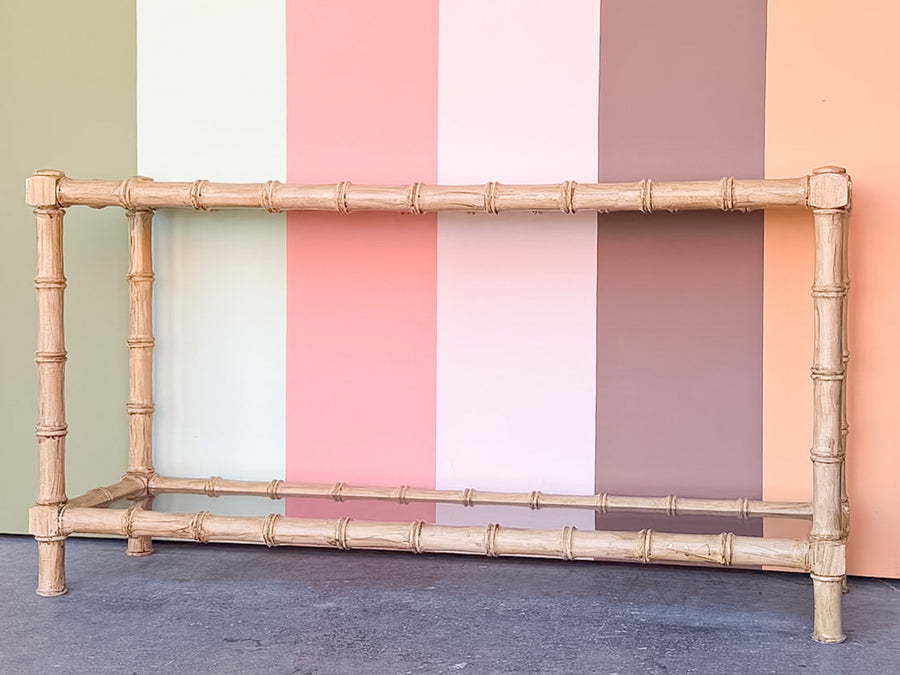 Faux Bamboo Console