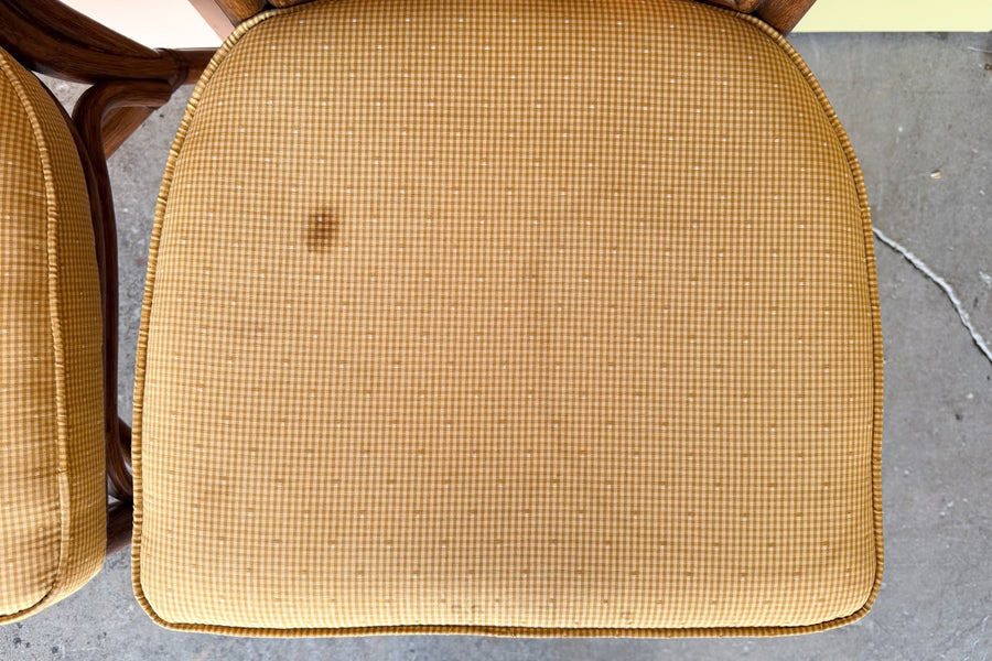 Lattice Rattan Game Table Set