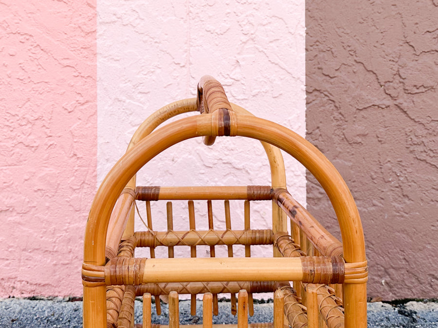 Rattan Magazine Rack