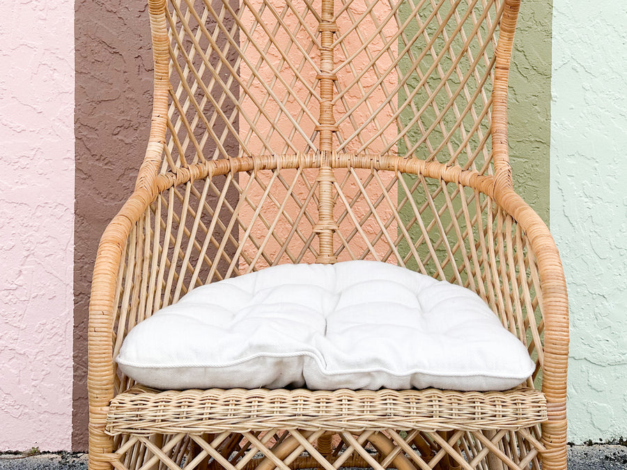 Island Style Hooded Rattan Chair