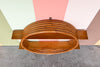 Old Florida Rattan Circle Wall Shelf