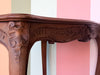 Wood Shell Motif Console