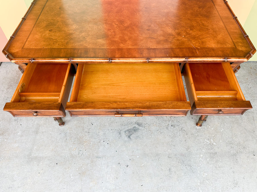 Handsome Faux Bamboo Desk